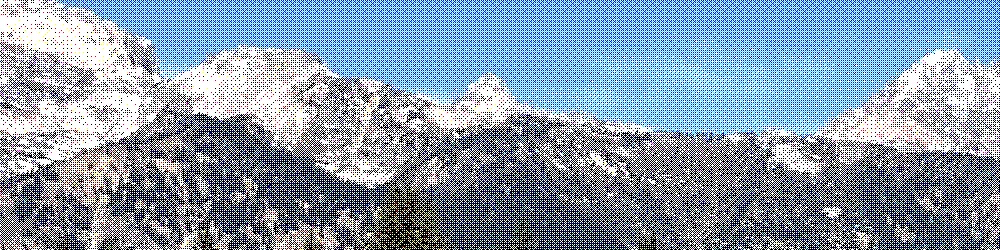 dithered mountains